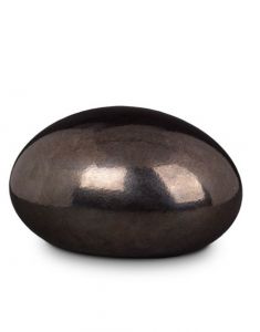 Crystal glass cremation urn 'Lava stone'