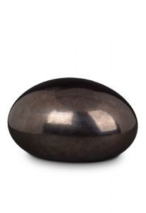 Crystal glass mini urn 'Lava stone' in several dimensions