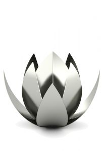 Stainless steel Lotus urn