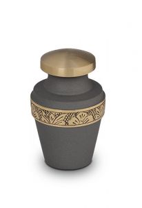 Brass keepsake funeral urn cremation ashes