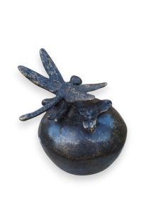 Cremation ashes keepsake urn with dragonfly