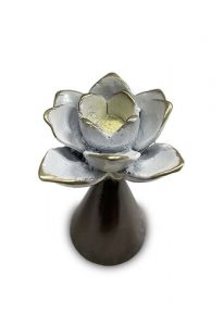 Handmade artist keepsake urn 'Lotus flower'