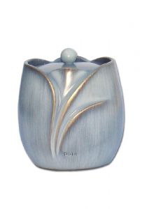 keepsake funeral urn bronze gray-blue