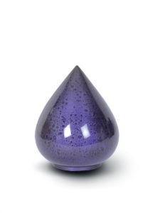 Fibreglass keepsake funeral urn purple