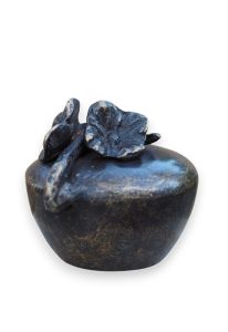 Cremation ashes keepsake urn with violet
