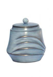 keepsake funeral urn bronze gray-blue