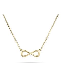 Yellow gold plated memorial necklace Infinity