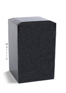 Nature stone funeral urn in different types of granite