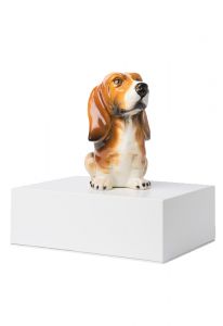 Pet cremation ashes urn 'Normand Basset hound'