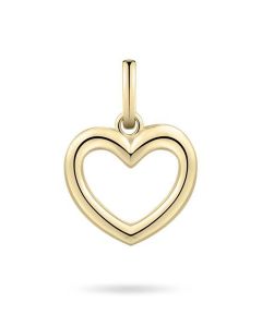 Yellow gold plated memorial pendant Heart