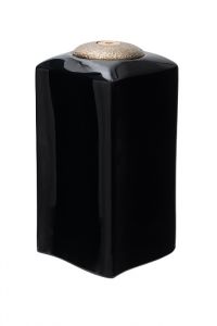Design cremation urn for ashes with medallion