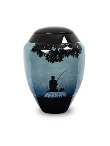 Fibreglass cremation urn for ashes 'Angler'