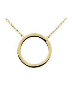 Symbol necklace 'Circle' 14ct yellow gold