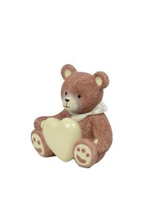 Small cremation ashes urn 'Teddy bear with heart'