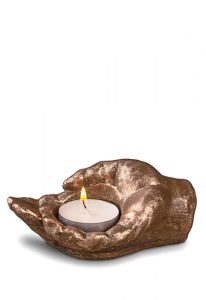 Memorial candle holder keepsake urn 'Eternal Love'