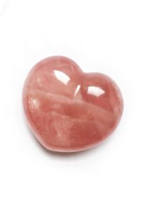 Memory precious stone rose quartz heart