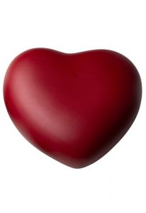Red heart mini urn in several sizes