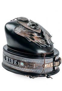 Handmade motorcycle gas tank urn for ashes 'Indian'