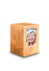 Pine coloured photo frame urn box MDF in several dimensions