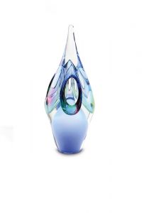Crystal glass ornament keepsake urn 'Symphony'