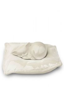 Pet cremation ashes urn 'Sleeping cat'