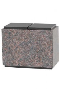 Granit double/companion ashes urn in different types of granite