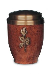 Cremation urn made from steel 'Rose'