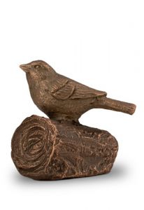 Keepsake urn for ashes 'Bird on life twig'
