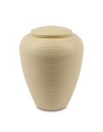 Ceramic Urn for Ashes 'Art for Eternity' Beige