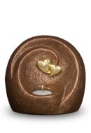 Keepsake Cremation Urn “Eternal Bond” with Candle Holder, for Two Adults