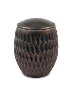Ceramic urn for ashes - Golden Lila