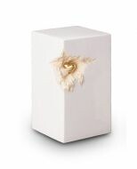 Ceramic keepsake cremation ashes urn