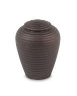 Ceramic Mini Urn for Ashes 'Art for Eternity' Copper