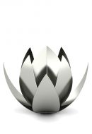 Stainless steel Lotus keepsake urn