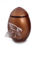 Bohemian Crystal glass keepsake urn