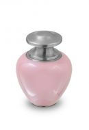 Cremation ashes keepsake urn 'Satori' | mother of pearl pink