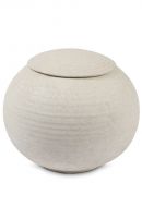 Porcelain Cremation Urn for Ashes 'Sfera' beige