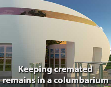 Keeping cremated remains in a columbarium