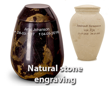 legendURN Nature stone marble and granite cremation urns